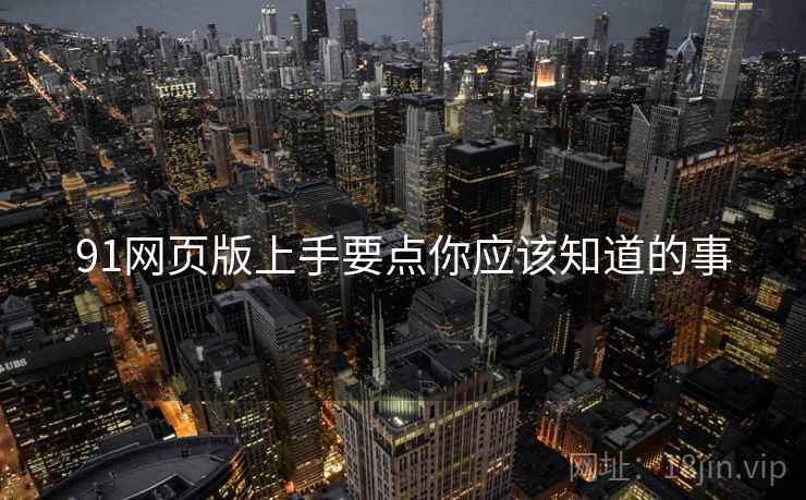 91网页版上手要点你应该知道的事