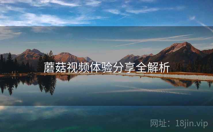 蘑菇视频体验分享全解析