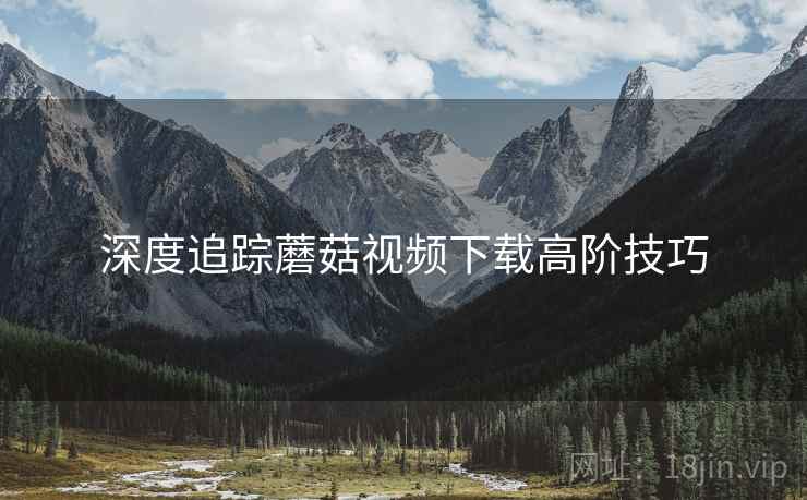 深度追踪蘑菇视频下载高阶技巧