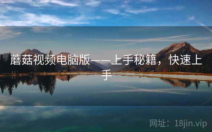 蘑菇视频电脑版——上手秘籍，快速上手